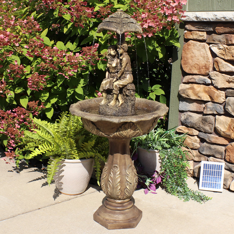 Ophelia & Co. Hornsby Solar Fountain with LED Light & Reviews Wayfair